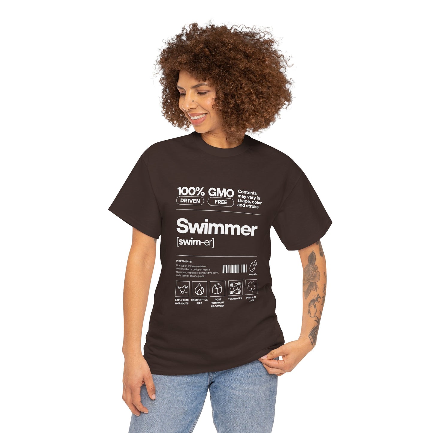 Swimmer Ingredients: Cotton Unisex Tee