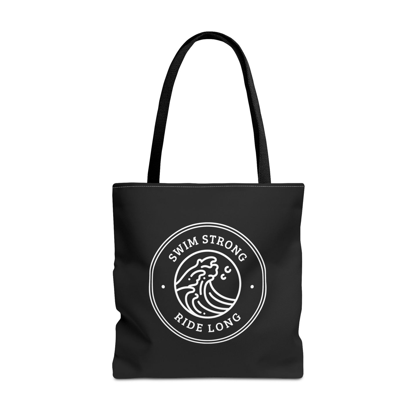 Swim Strong: Black Tote Bag