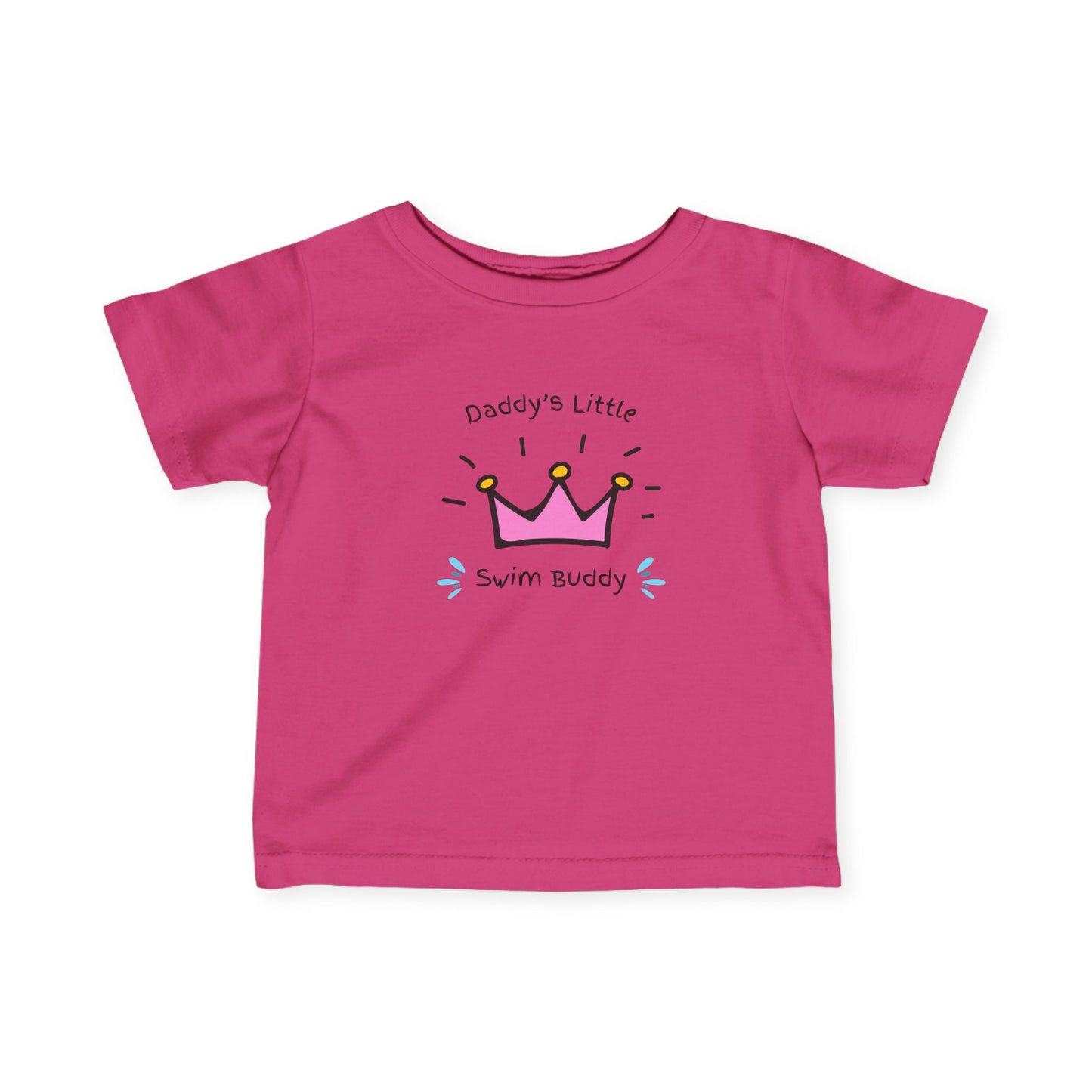 Daddy's Little Swim Buddy (Girl): Infant/Toddler Fine Jersey Tee