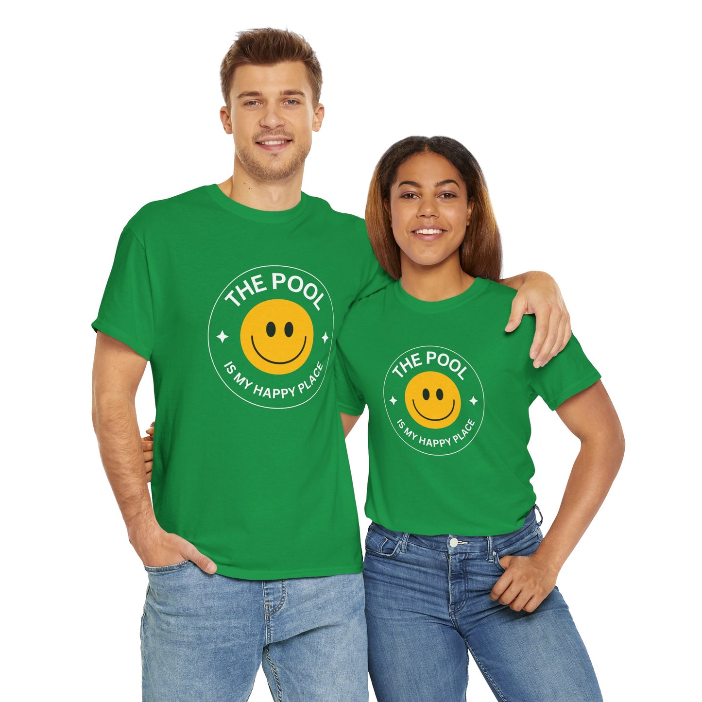Pool Happy Place: Cotton Unisex Tee