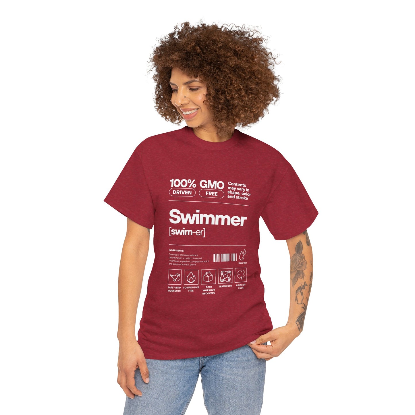 Swimmer Ingredients: Cotton Unisex Tee