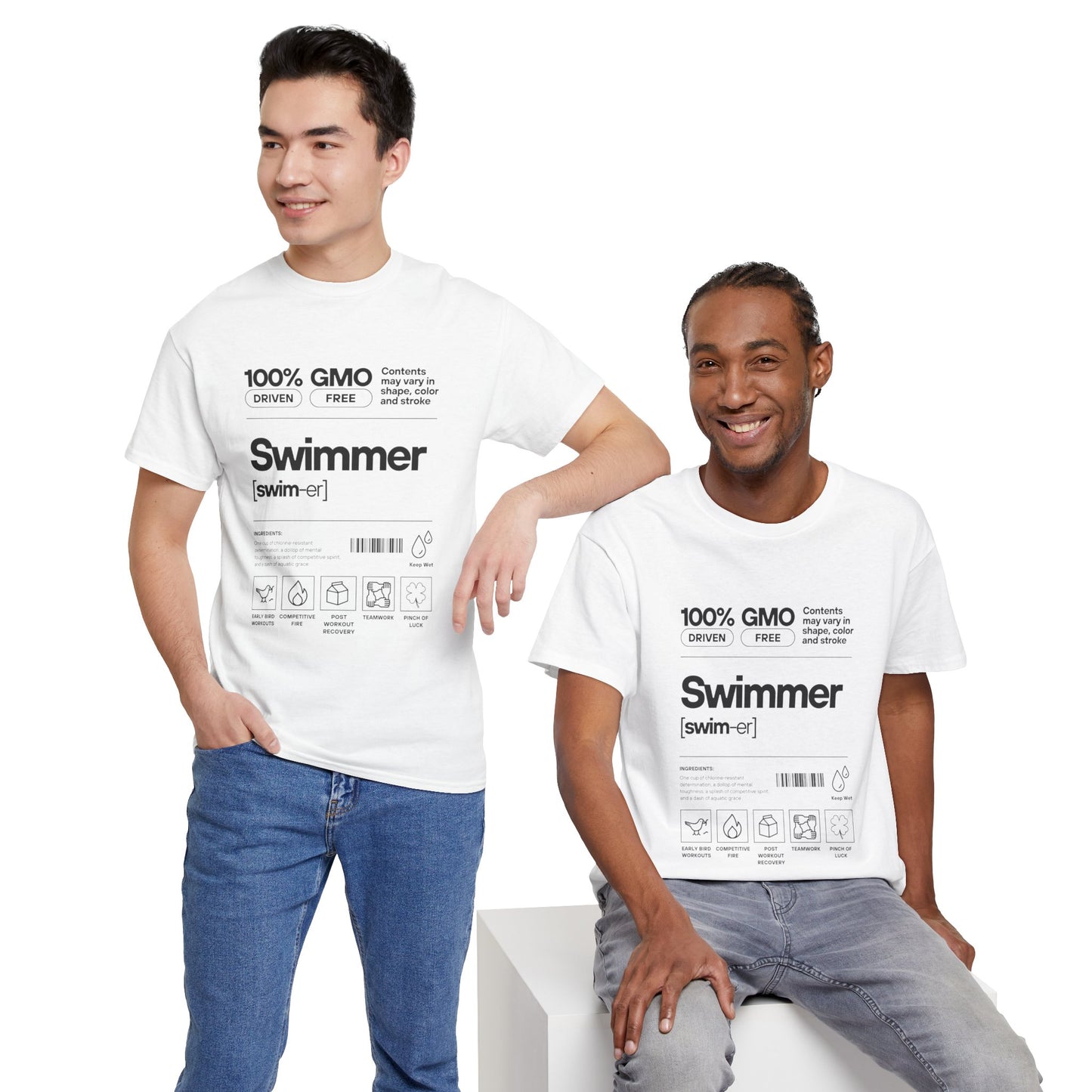 Swimmer Ingredients: Cotton Unisex Tee