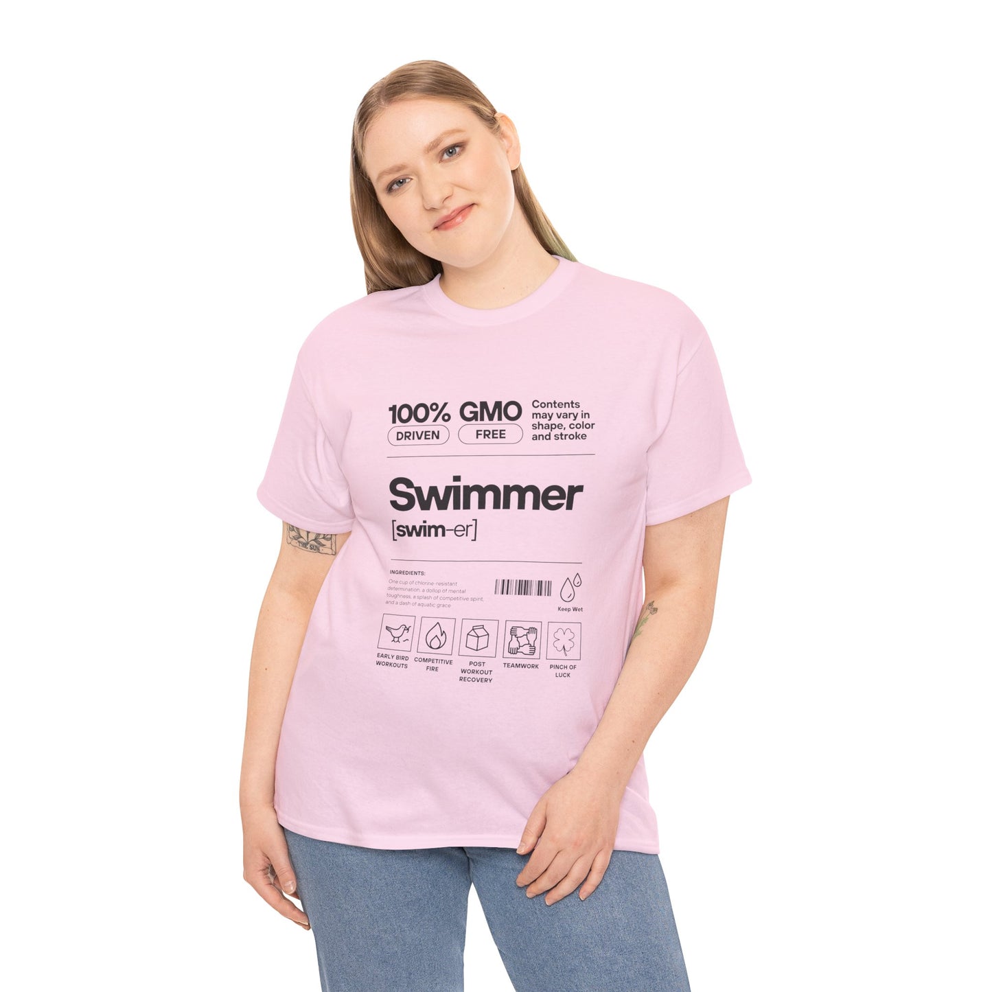 Swimmer Ingredients: Cotton Unisex Tee