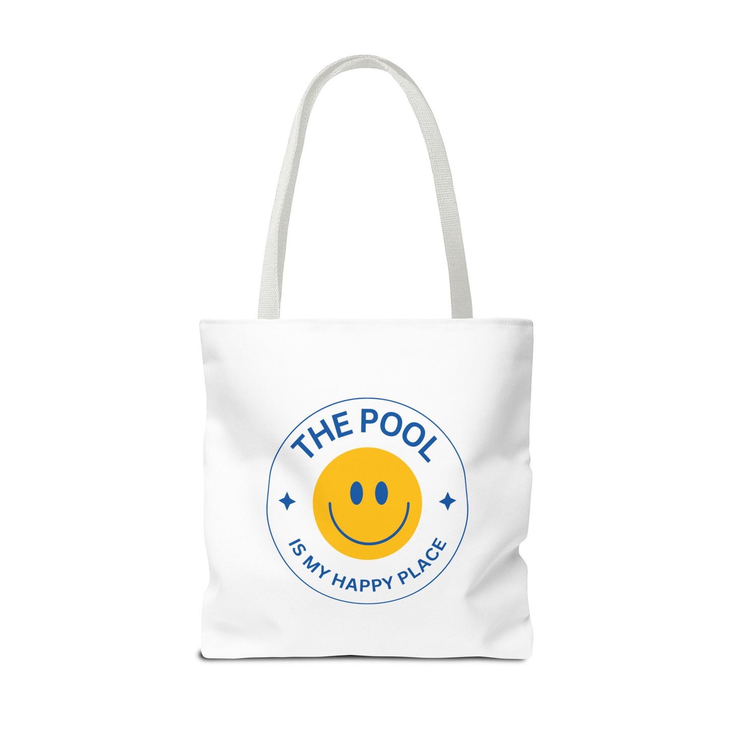 Pool Happy Place: White Tote Bag