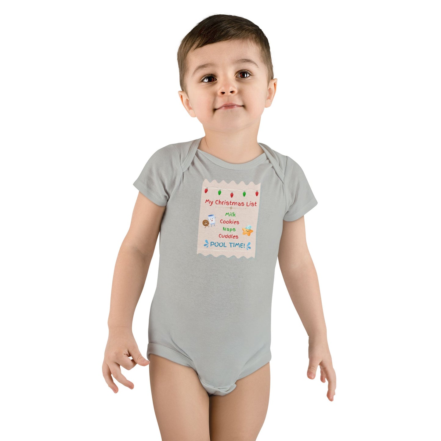 My Christmas List: Baby Short Sleeve Onesie®