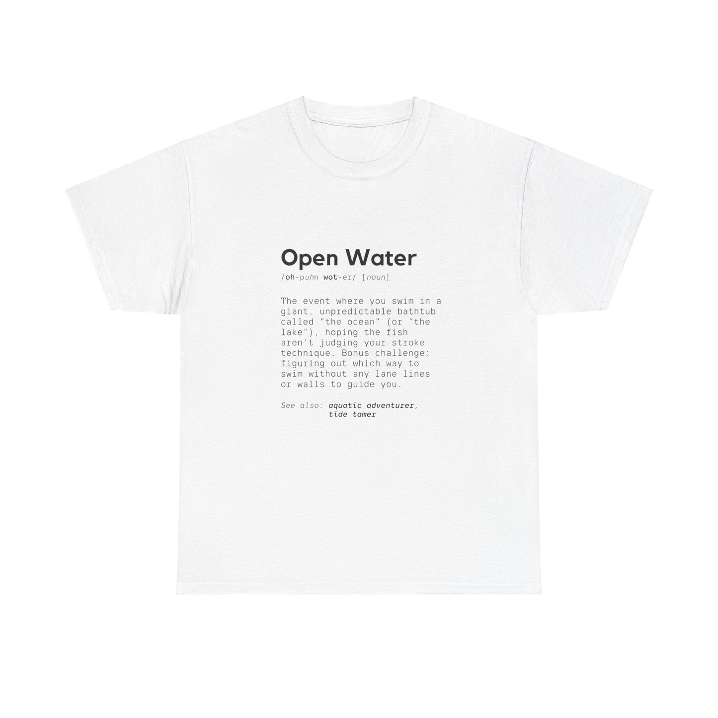 Open Water: Cotton Unisex Tee