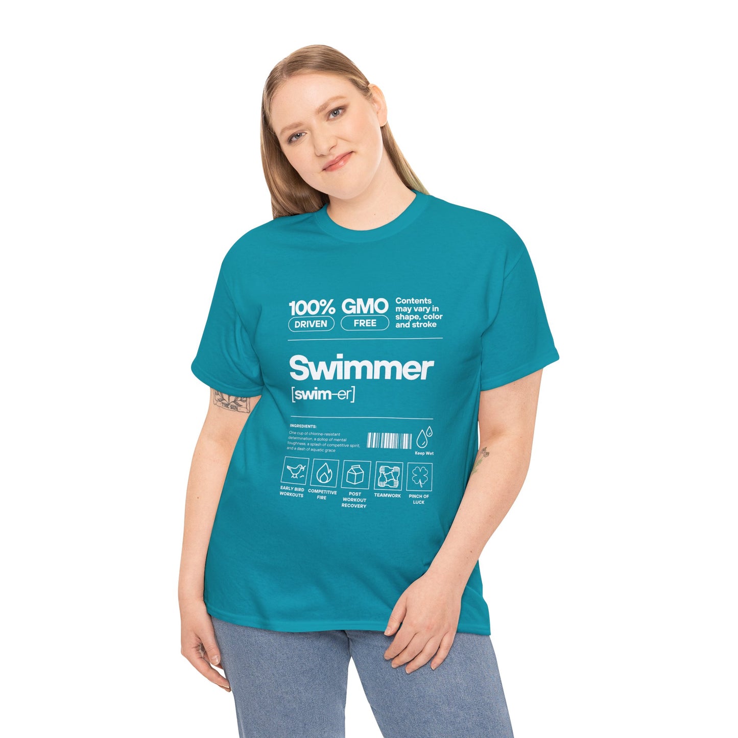Swimmer Ingredients: Cotton Unisex Tee