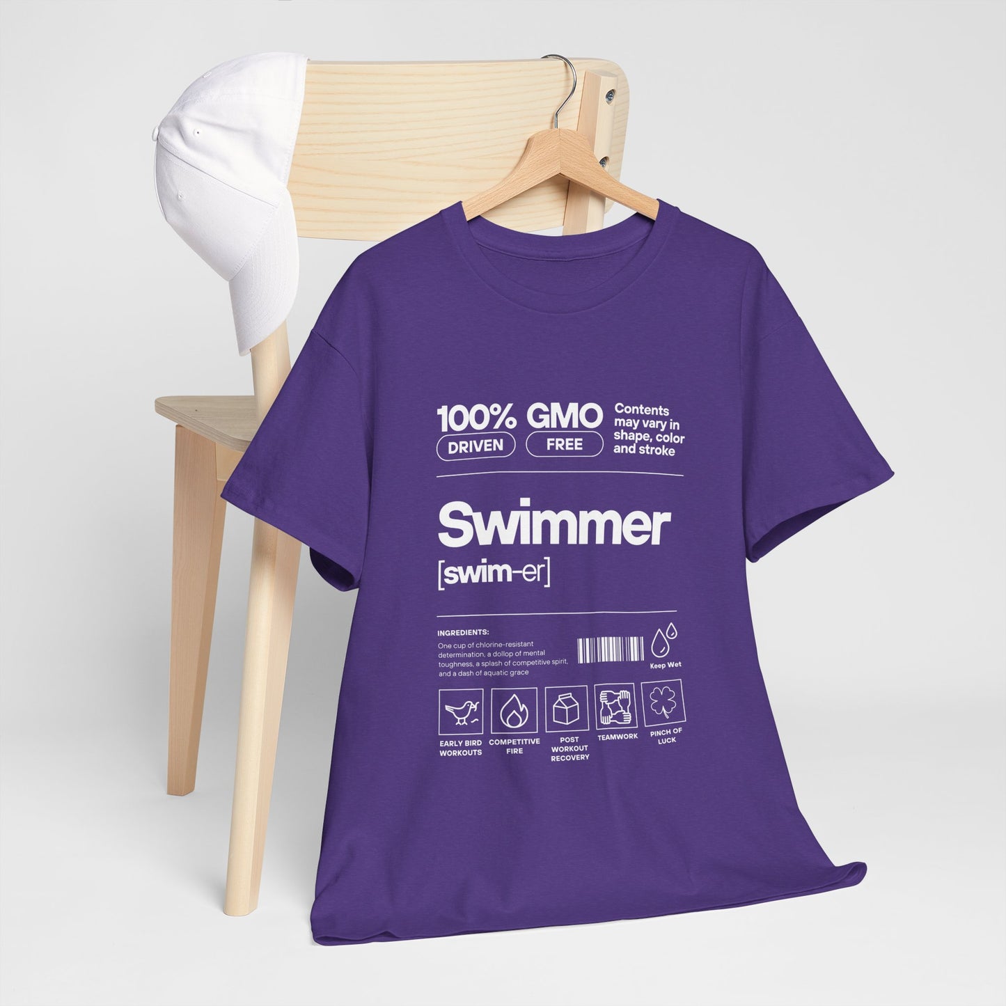 Swimmer Ingredients: Cotton Unisex Tee
