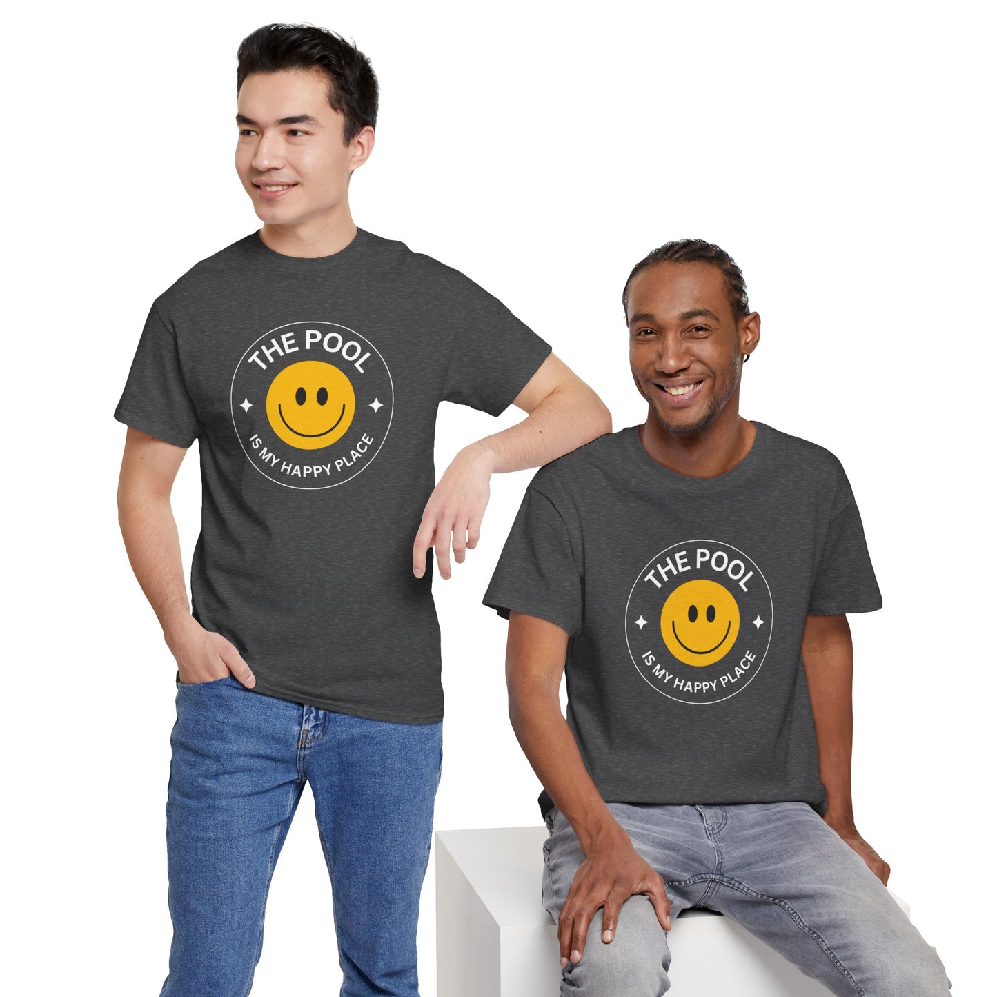 Pool Happy Place: Cotton Unisex Tee