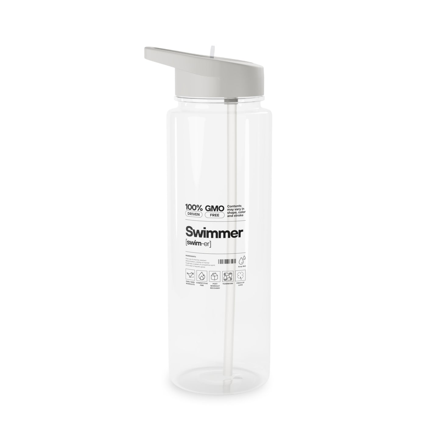 Swimmer Ingredients: Water Bottle