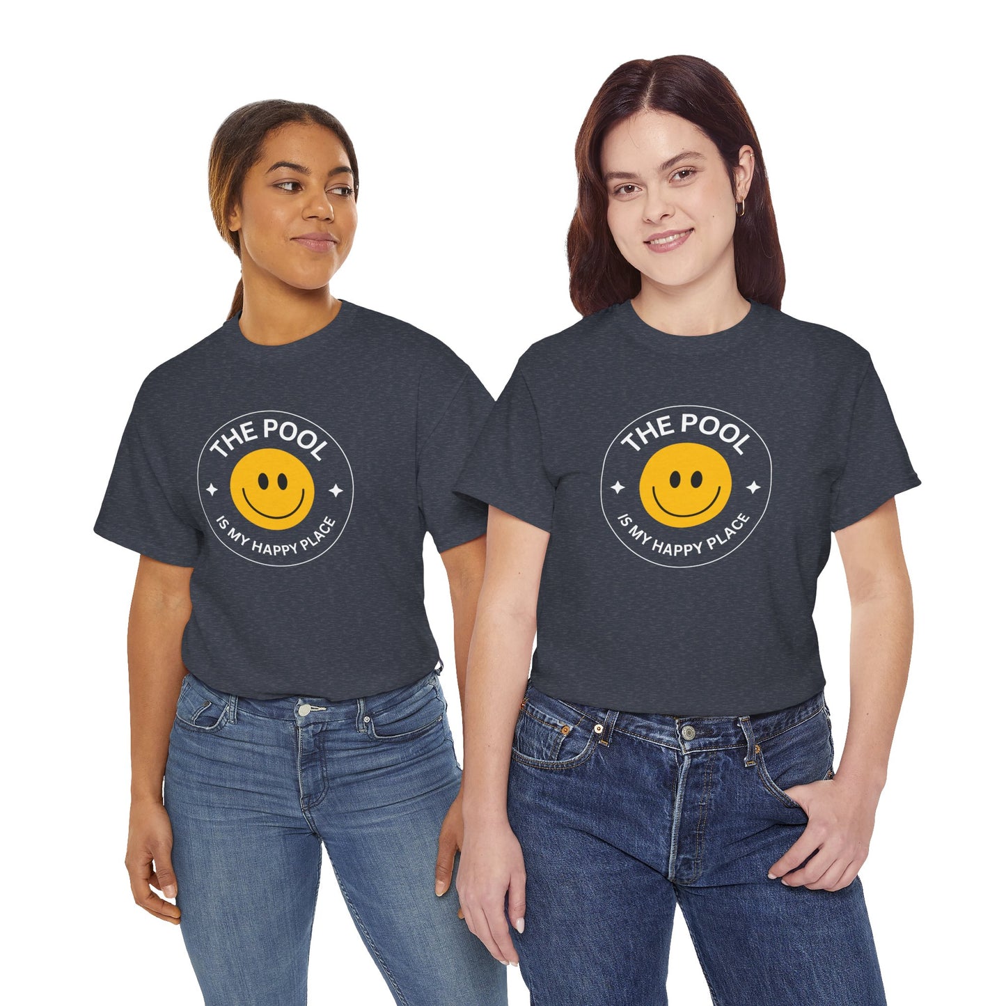 Pool Happy Place: Cotton Unisex Tee