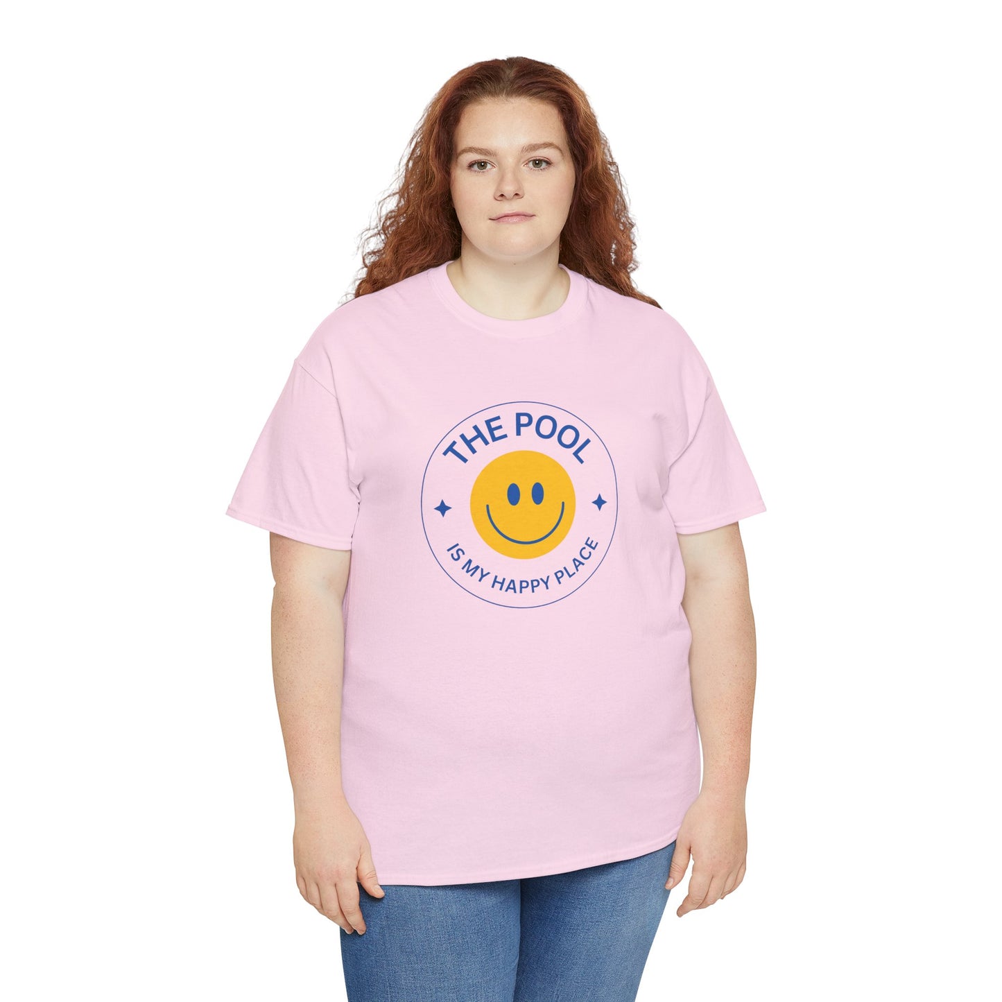 Pool Happy Place: Cotton Unisex Tee