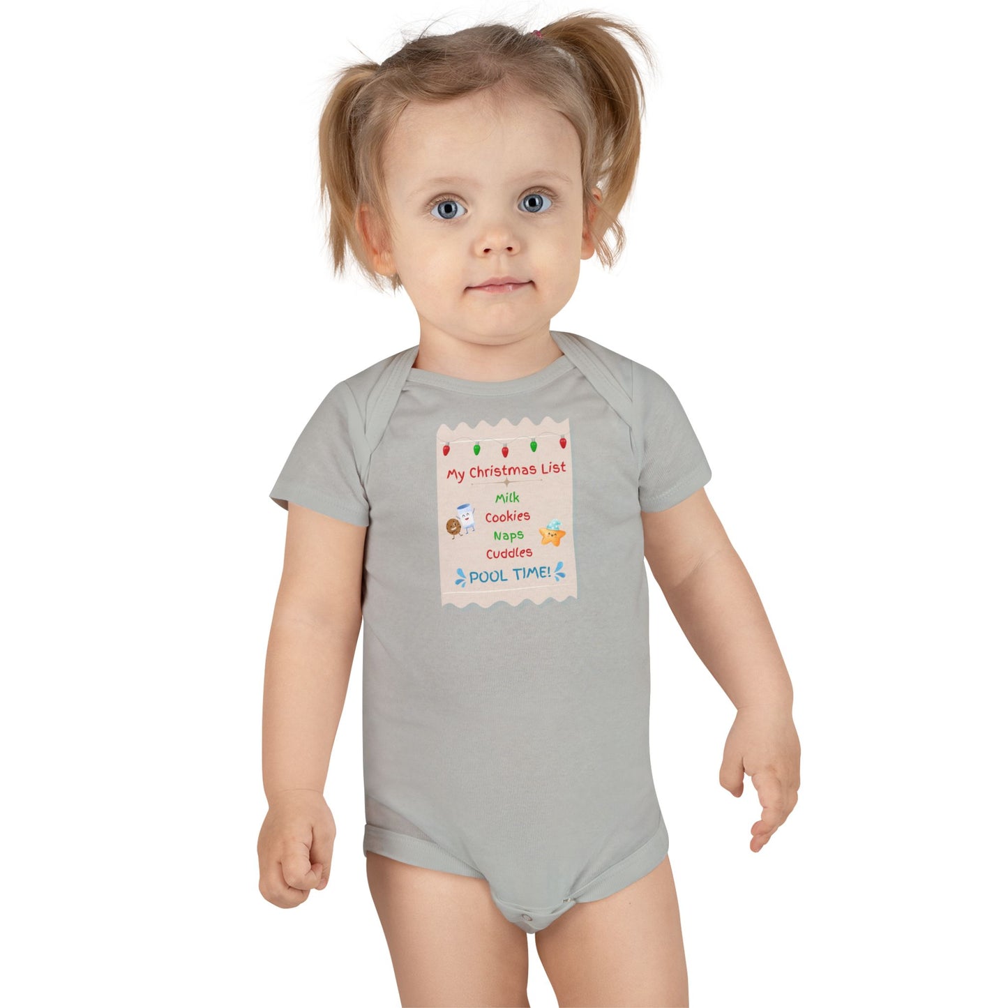 My Christmas List: Baby Short Sleeve Onesie®