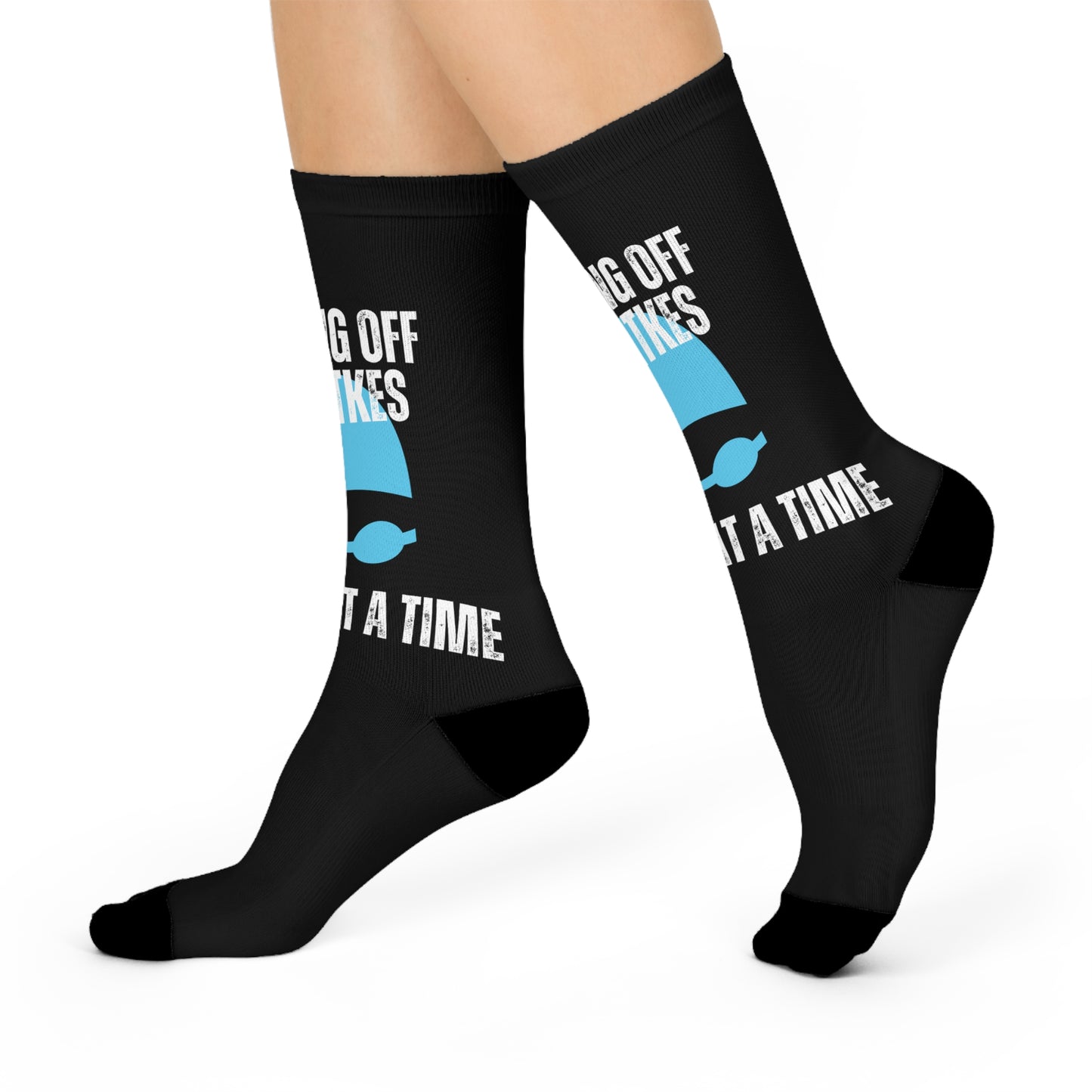Burning Off the Latkes One Lap at a Time: Black Cushioned Crew Socks
