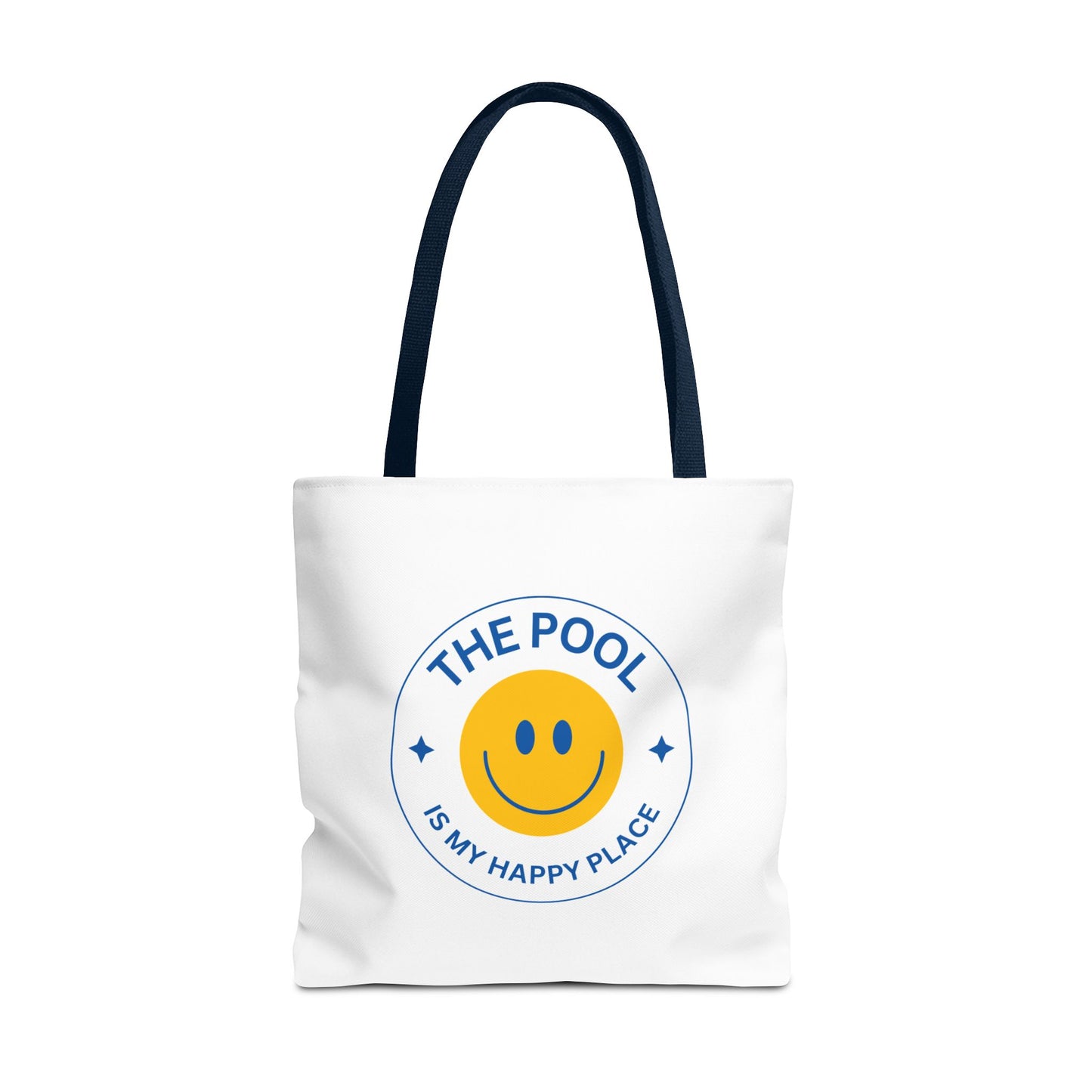 Pool Happy Place: White Tote Bag
