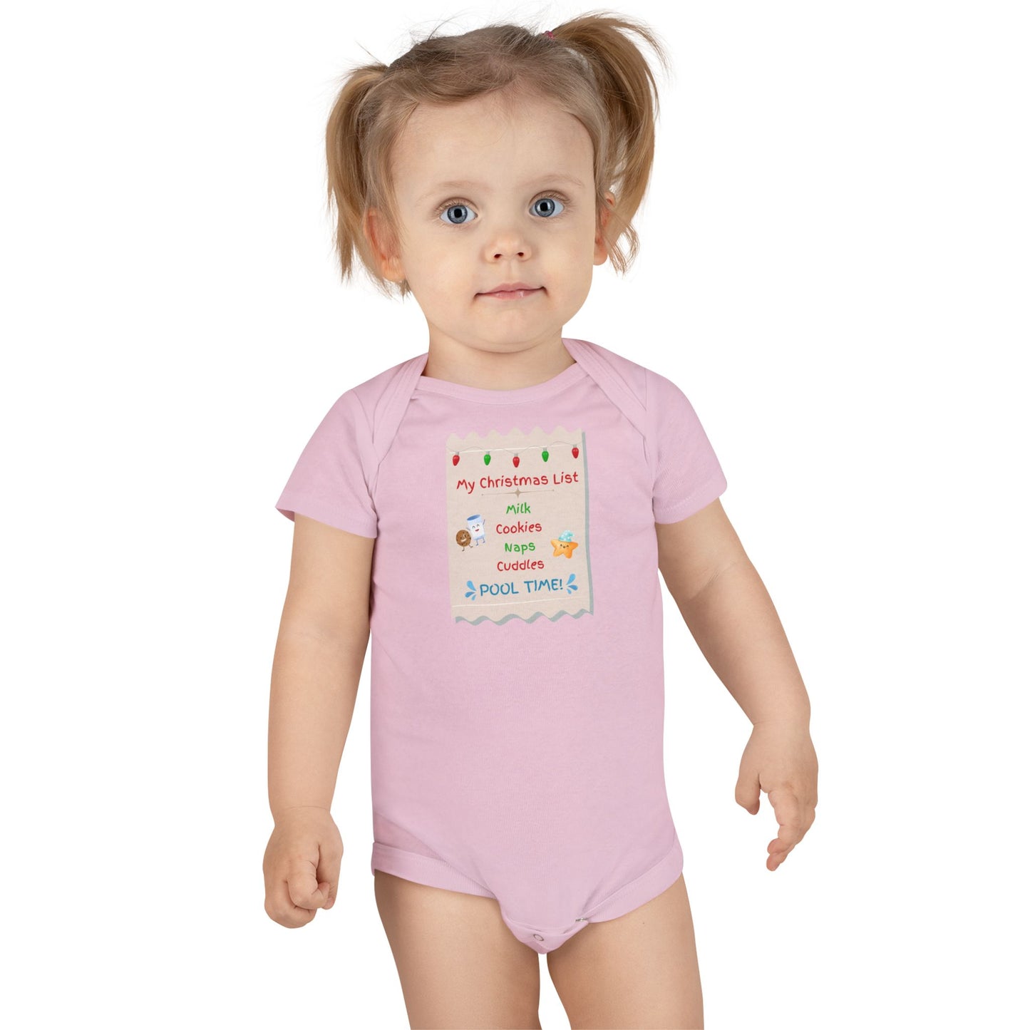 My Christmas List: Baby Short Sleeve Onesie®