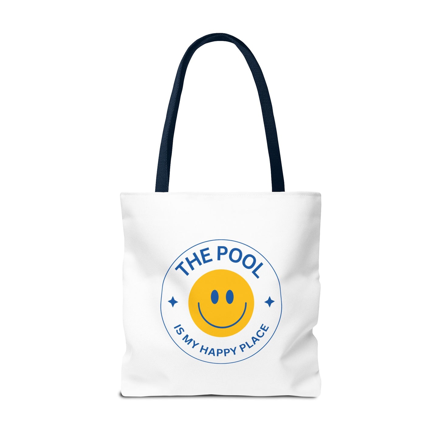Pool Happy Place: White Tote Bag