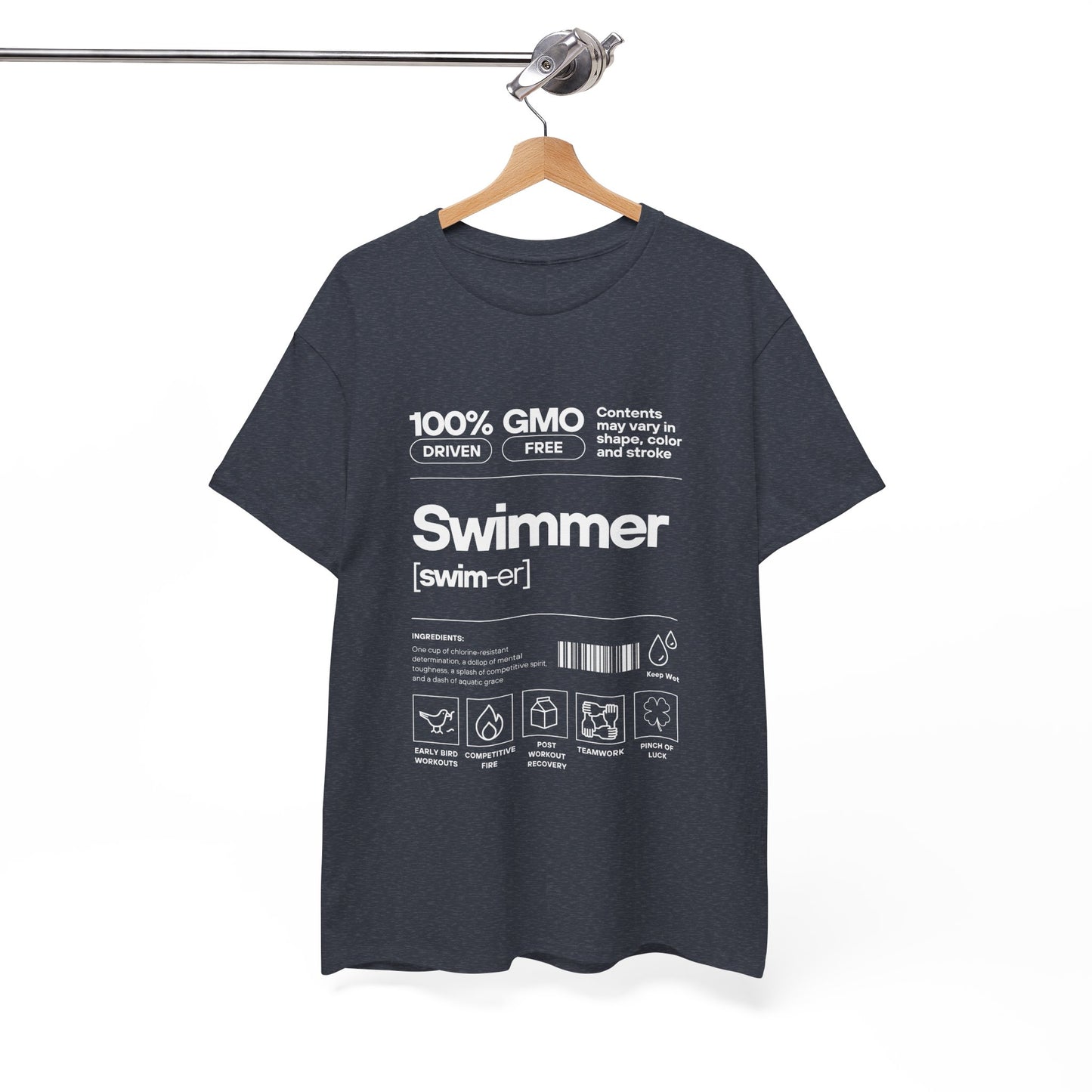 Swimmer Ingredients: Cotton Unisex Tee