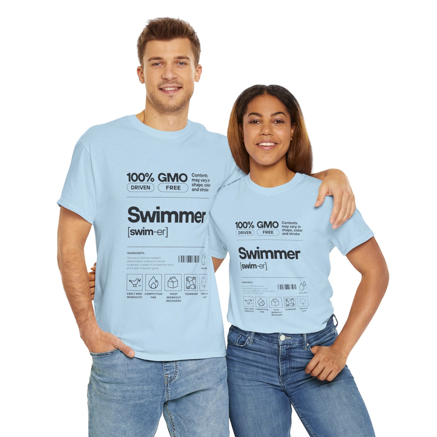 Swimmer Ingredients: Cotton Unisex Tee