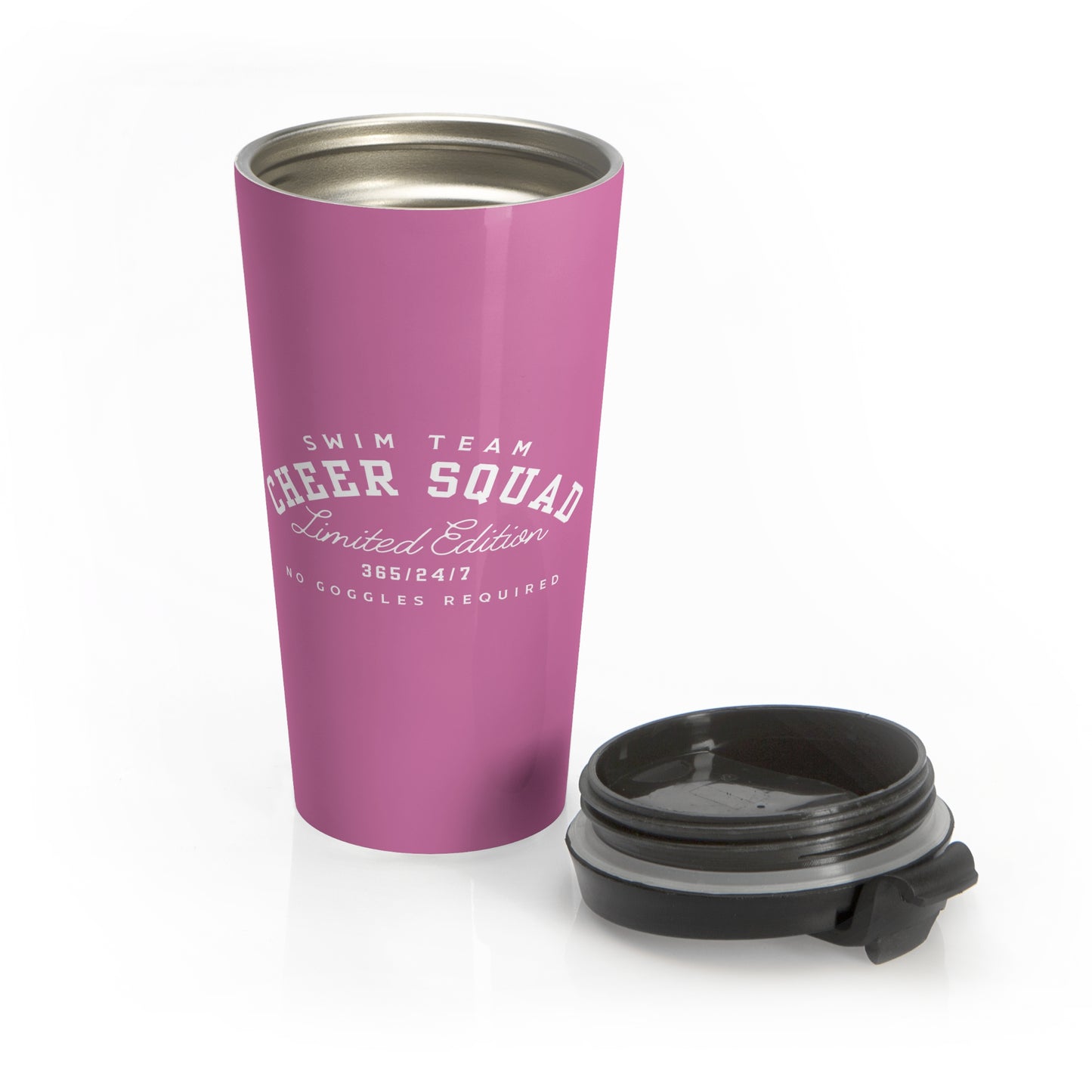Cheer Squad: Pink Stainless Steel Travel Mug
