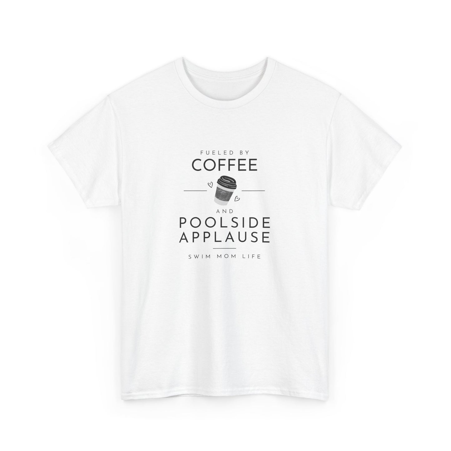 Swim Mom Fueled by Coffee: Cotton Unisex Tee