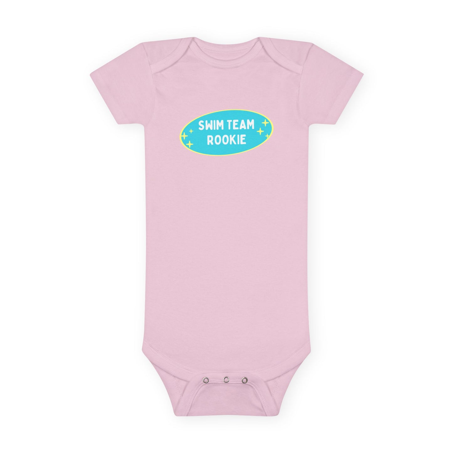 Swim Team Rookie: Baby Short Sleeve Onesie®