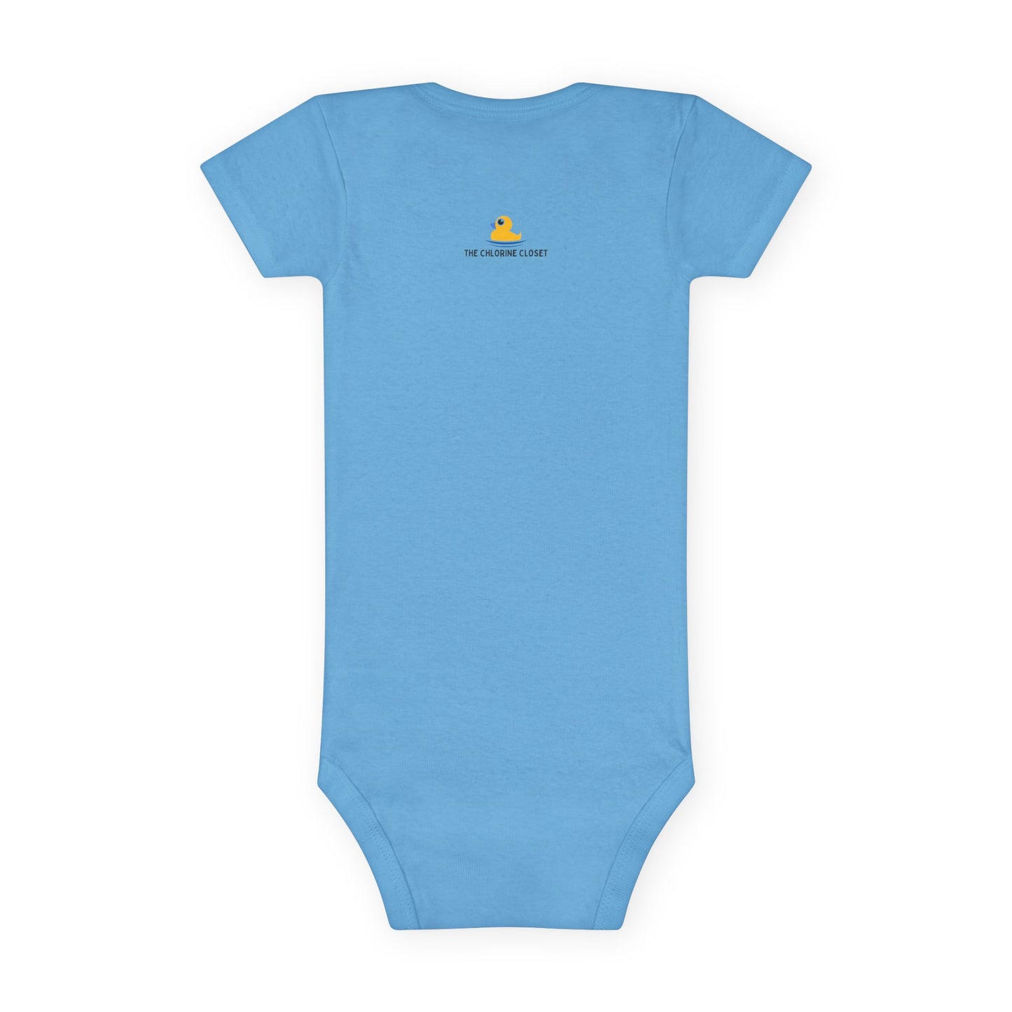 Mommy's Little Swim Buddy (Boy): Baby Short Sleeve Onesie®