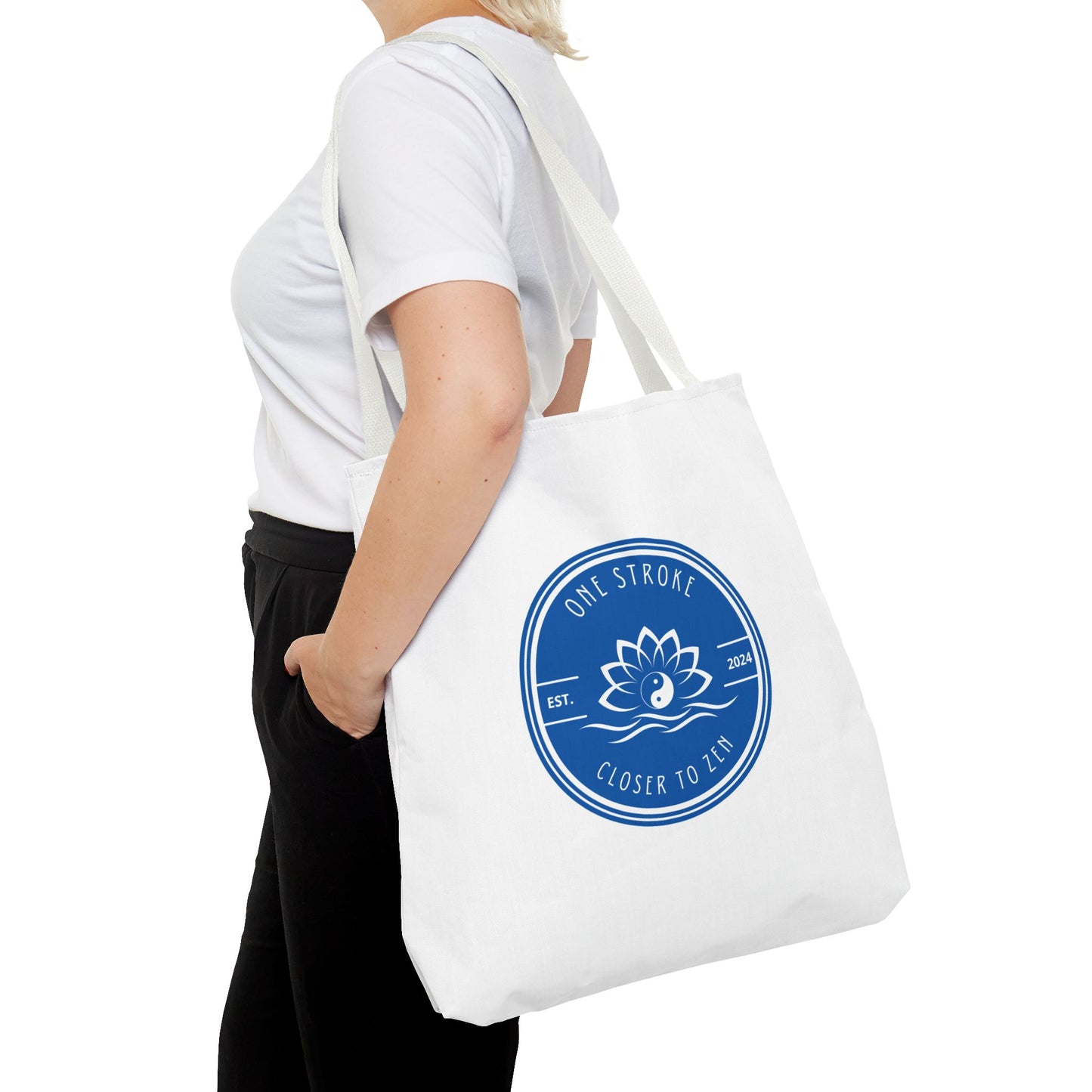 Closer to Zen: White Tote Bag