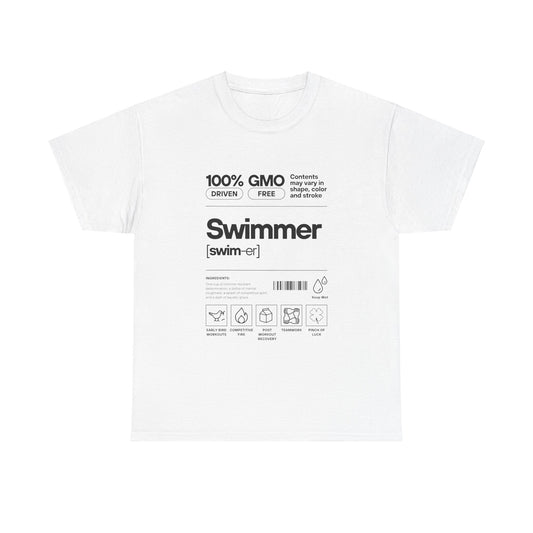 Swimmer Ingredients: Cotton Unisex Tee