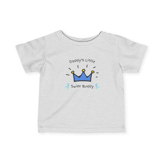 Daddy's Little Swim Buddy (Boy): Infant/Toddler Fine Jersey Tee