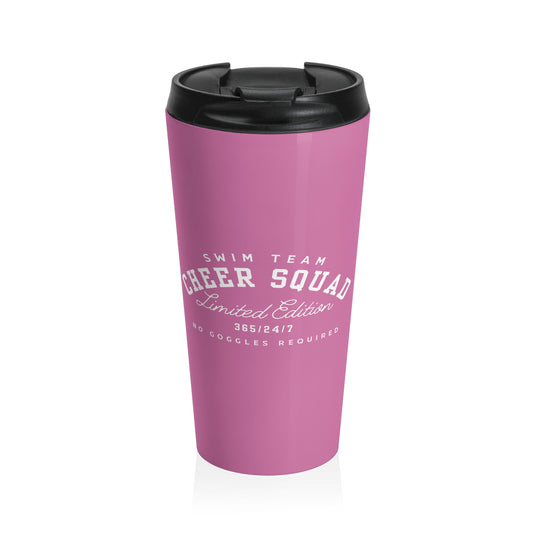 Cheer Squad: Pink Stainless Steel Travel Mug