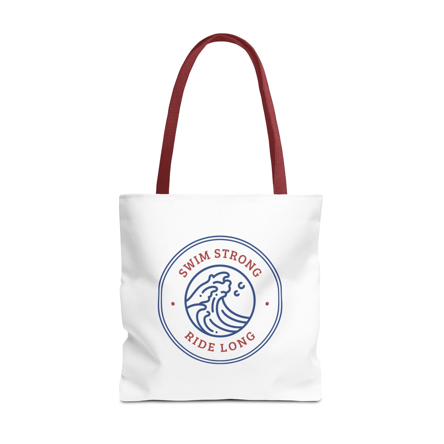 Swim Strong: White Tote Bag