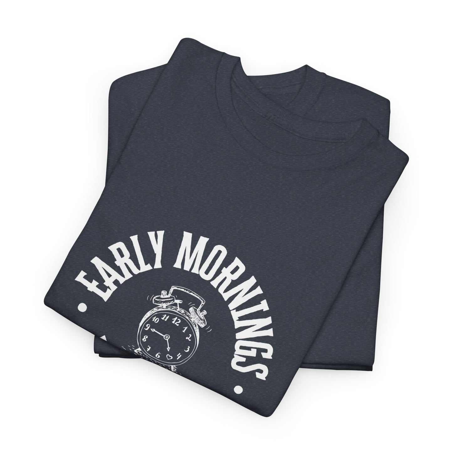 Swim Dad Early Mornings: Cotton Unisex Tee