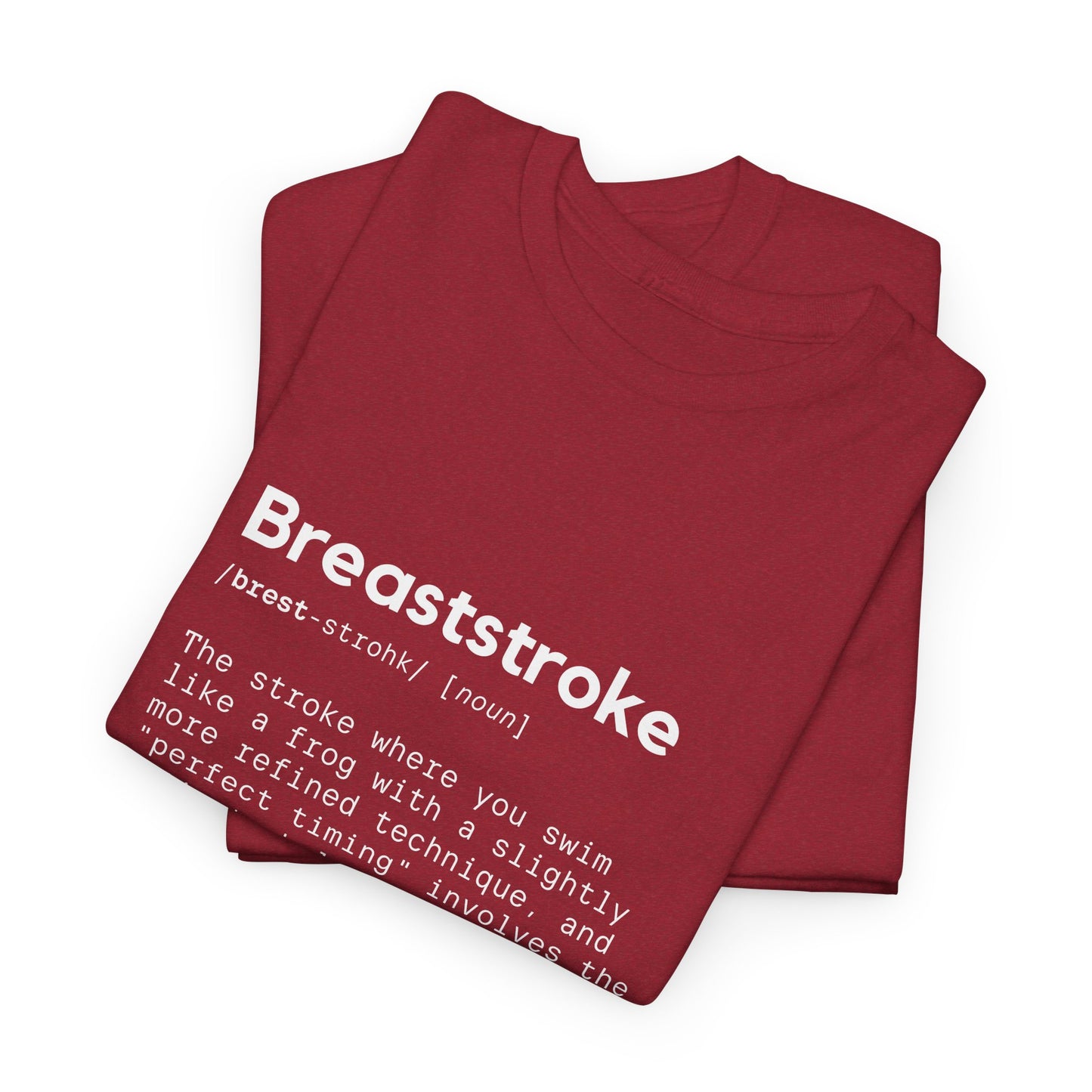Breaststroke: Cotton Unisex Tee