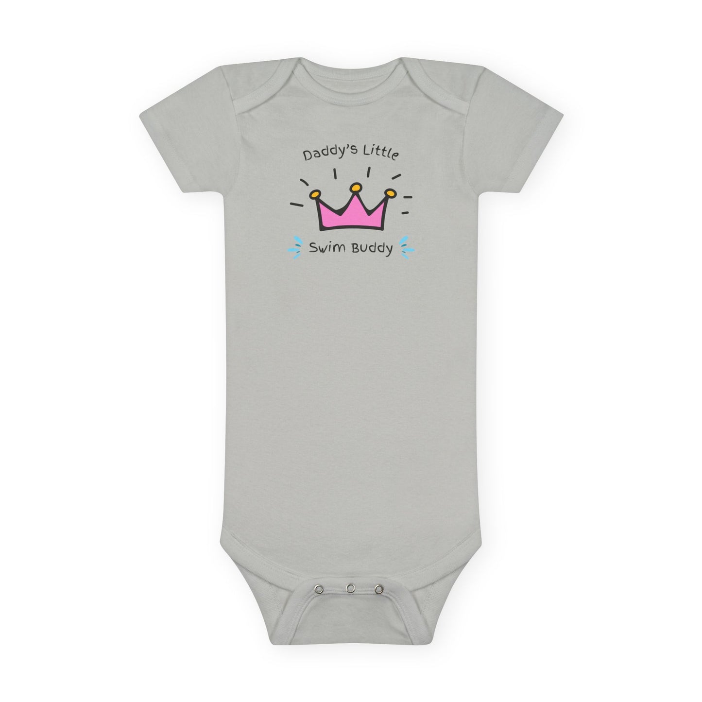 Daddy's Little Swim Buddy (Girl): Baby Short Sleeve Onesie®