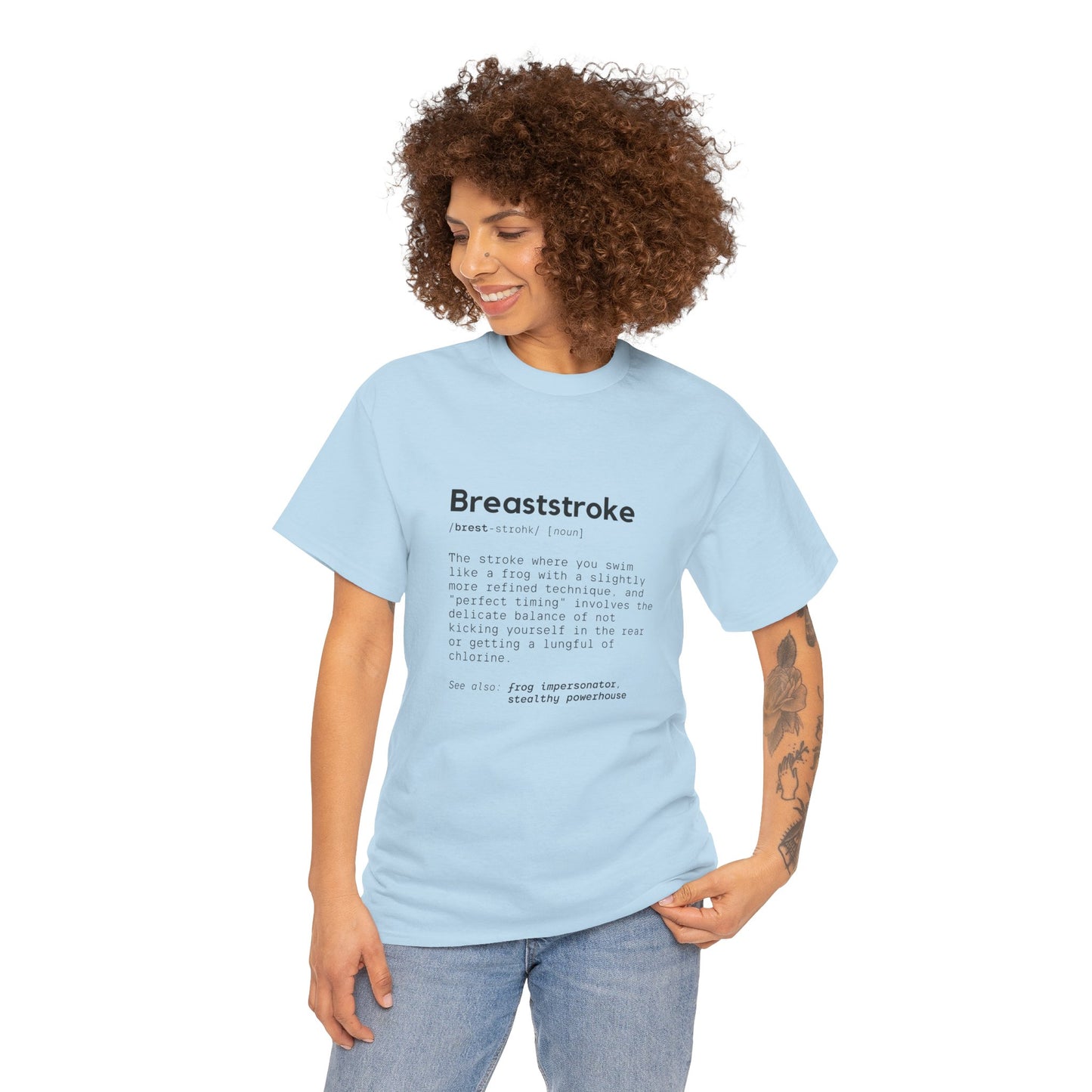 Breaststroke: Cotton Unisex Tee