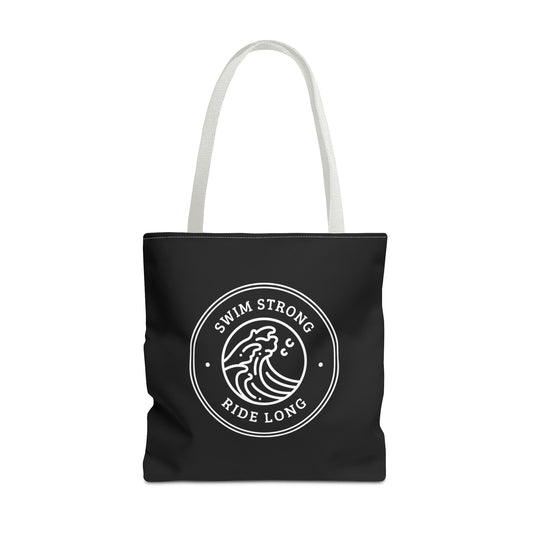 Swim Strong: Black Tote Bag