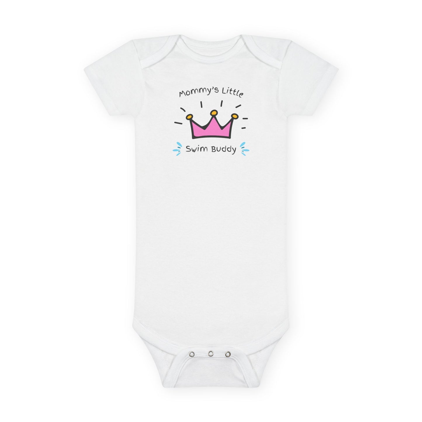 Mommy's Little Swim Buddy (Girl): Baby Short Sleeve Onesie®