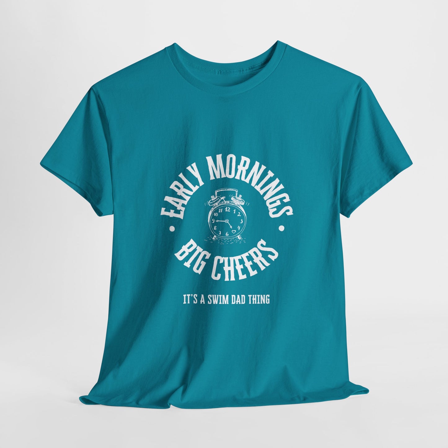 Swim Dad Early Mornings: Cotton Unisex Tee