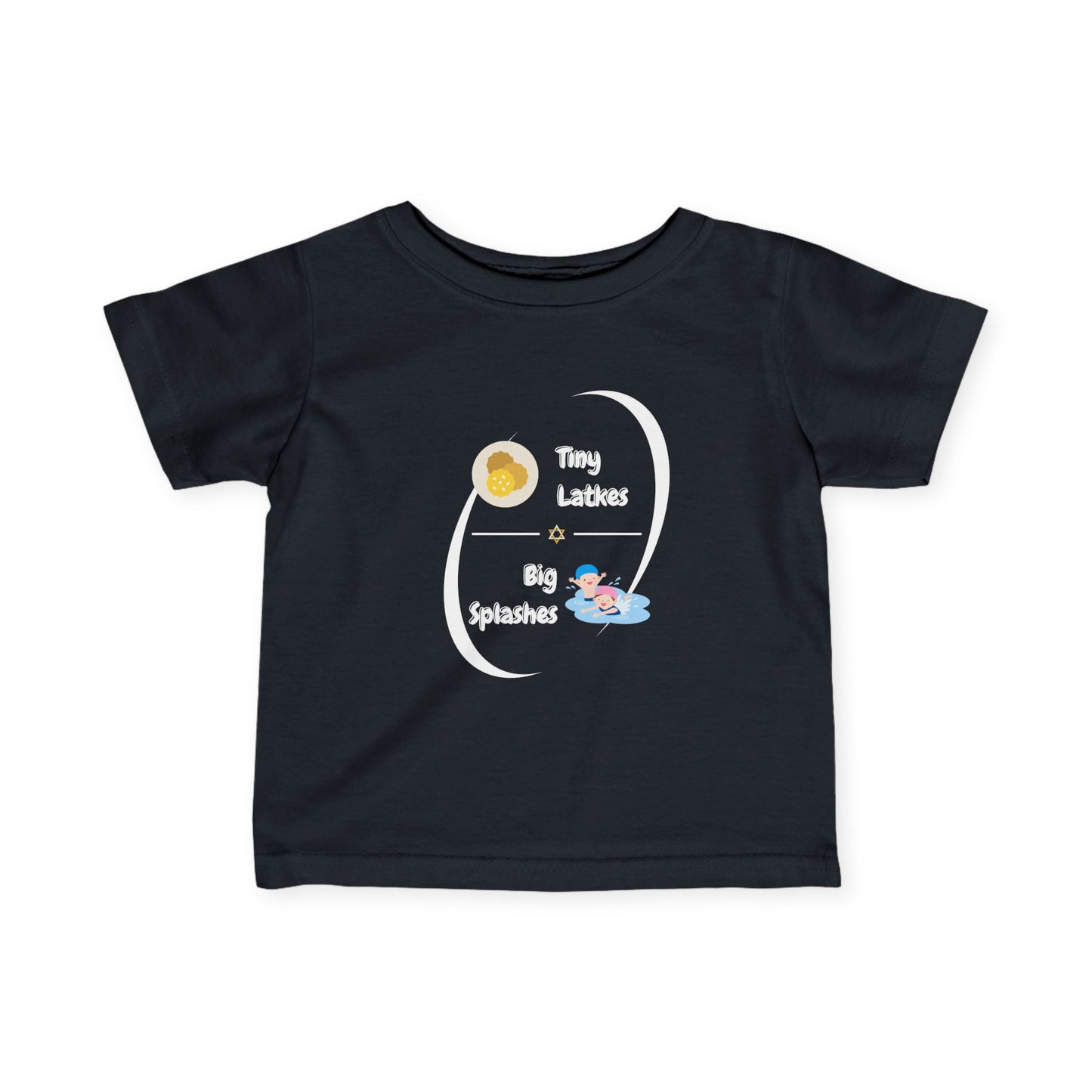 Tiny Latkes, Big Splashes: Infant/Toddler Fine Jersey Tee