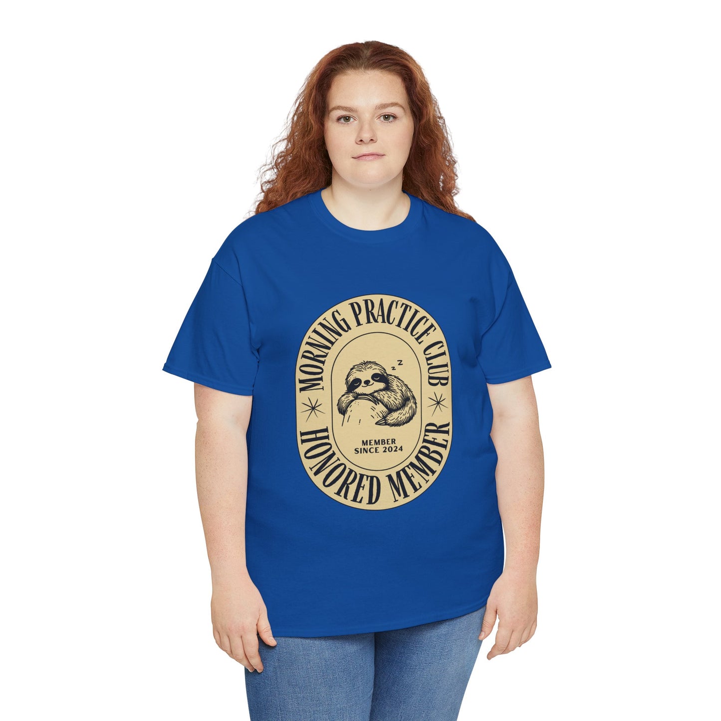 Morning Practice Club Honored Member (Sloth Edition): Cotton Unisex Tee