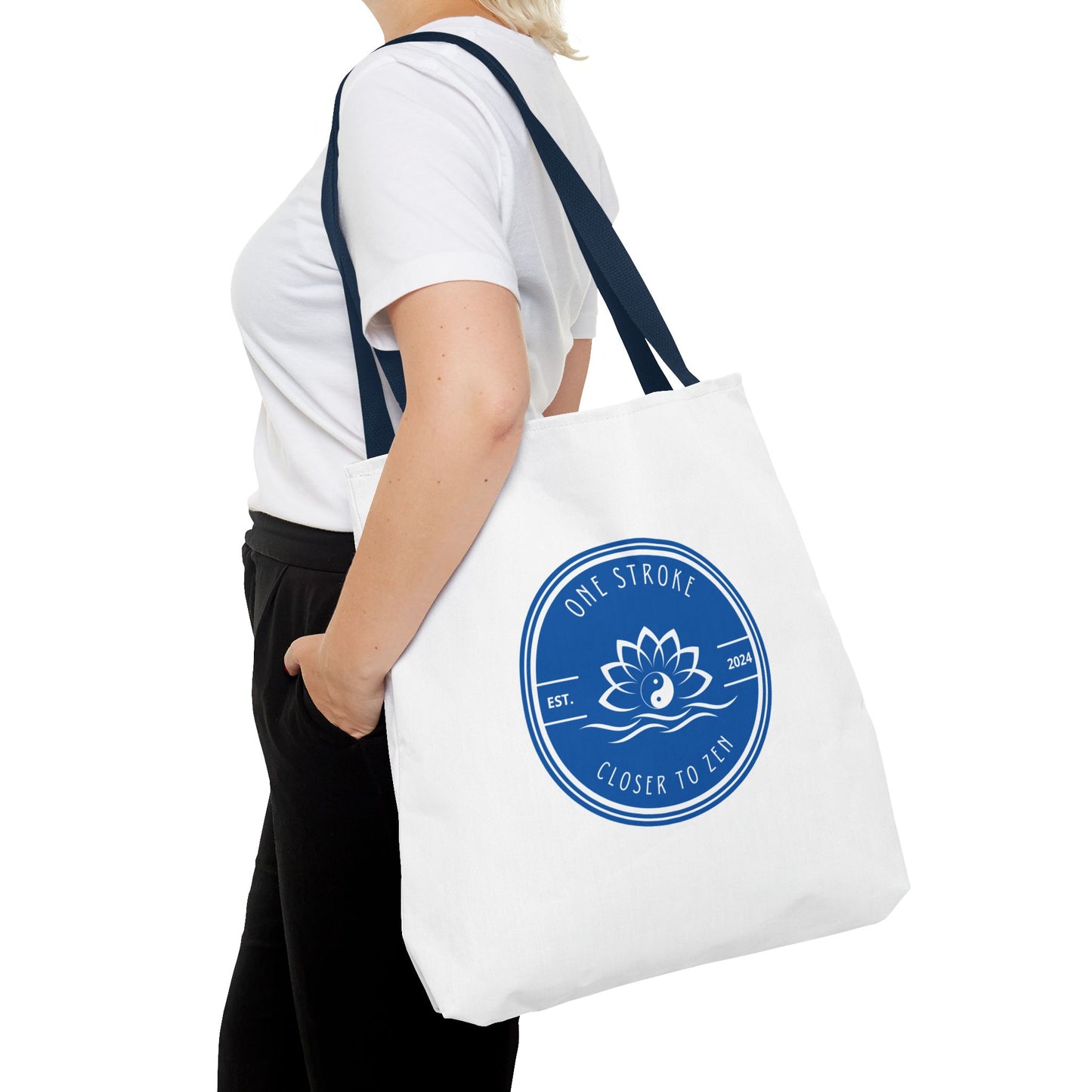 Closer to Zen: White Tote Bag