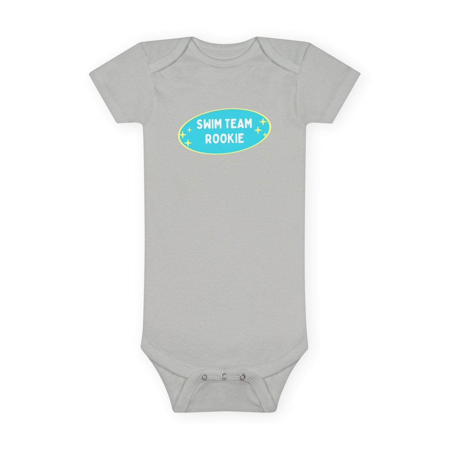 Swim Team Rookie: Baby Short Sleeve Onesie®