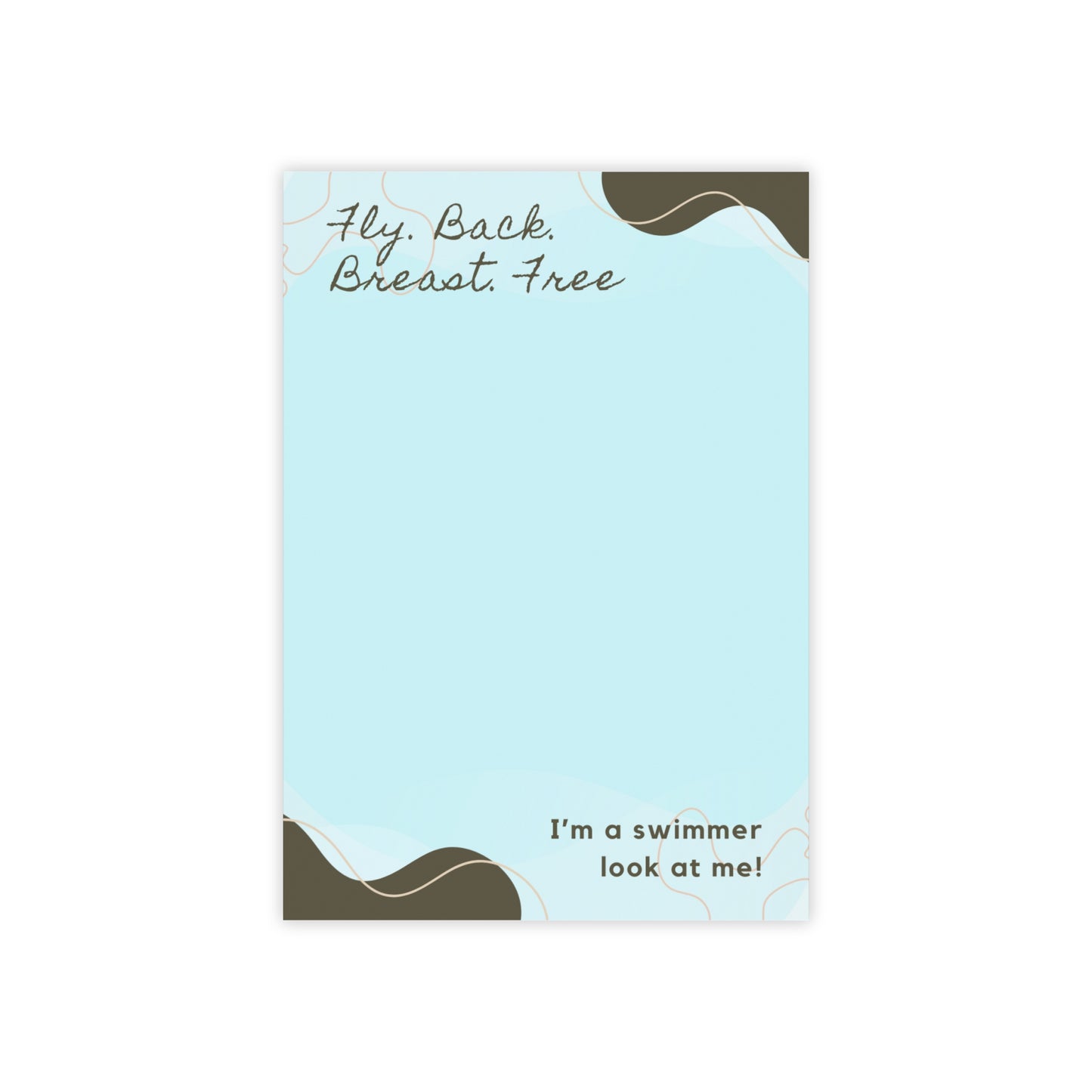 I'm a Swimmer: Post-it® Note Pads