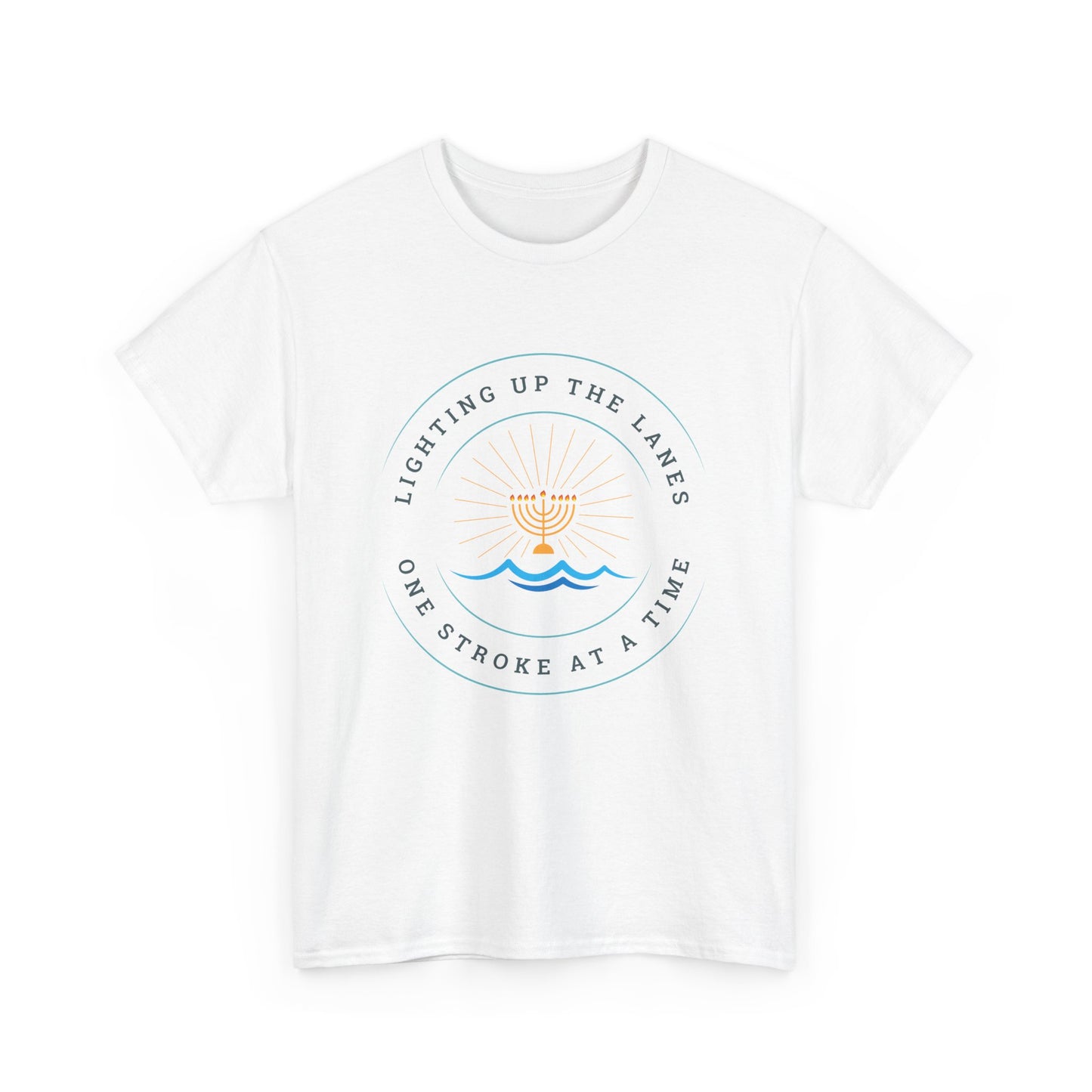 Lighting Up the Lanes One Stroke at a Time: Cotton Unisex Tee