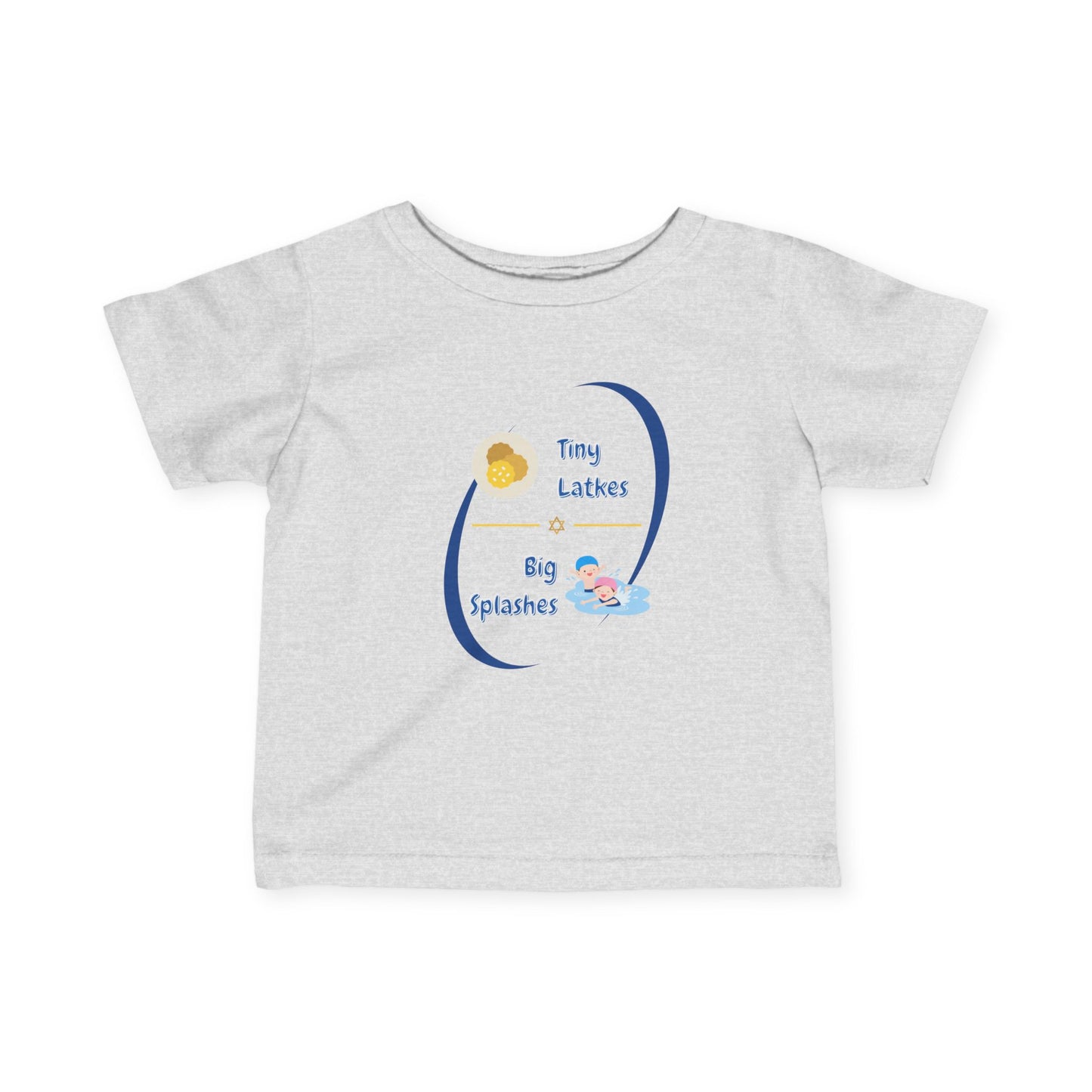 Tiny Latkes, Big Splashes: Infant/Toddler Fine Jersey Tee