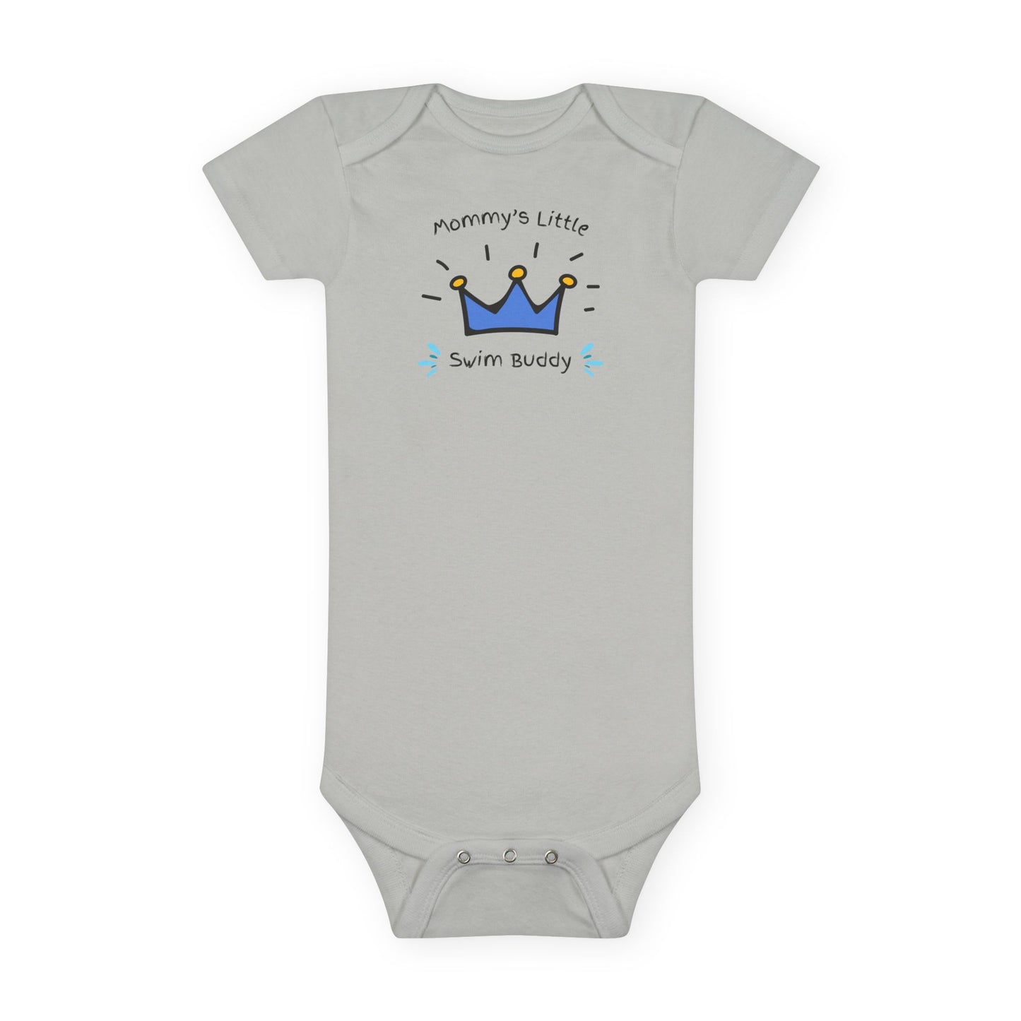 Mommy's Little Swim Buddy (Boy): Baby Short Sleeve Onesie®