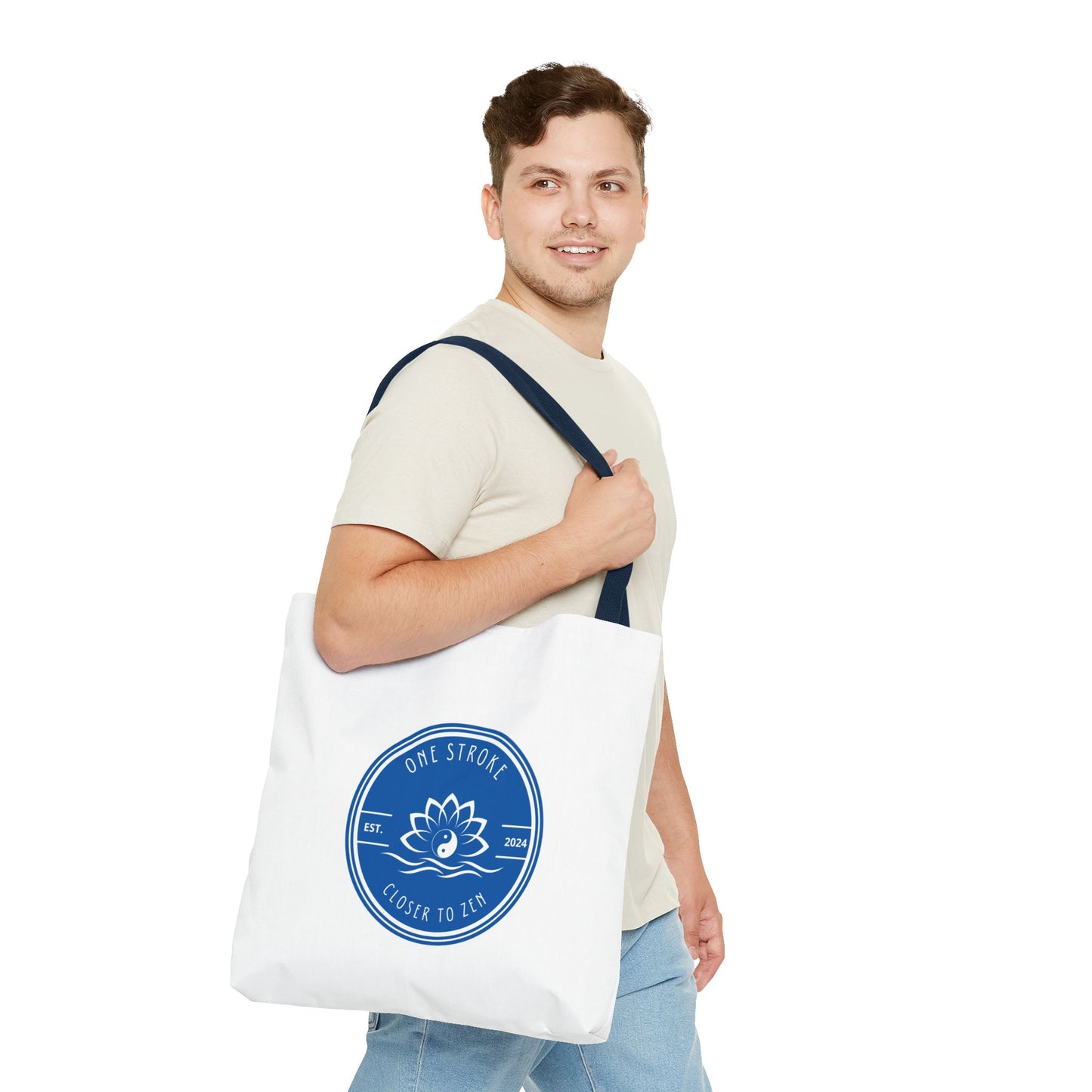 Closer to Zen: White Tote Bag