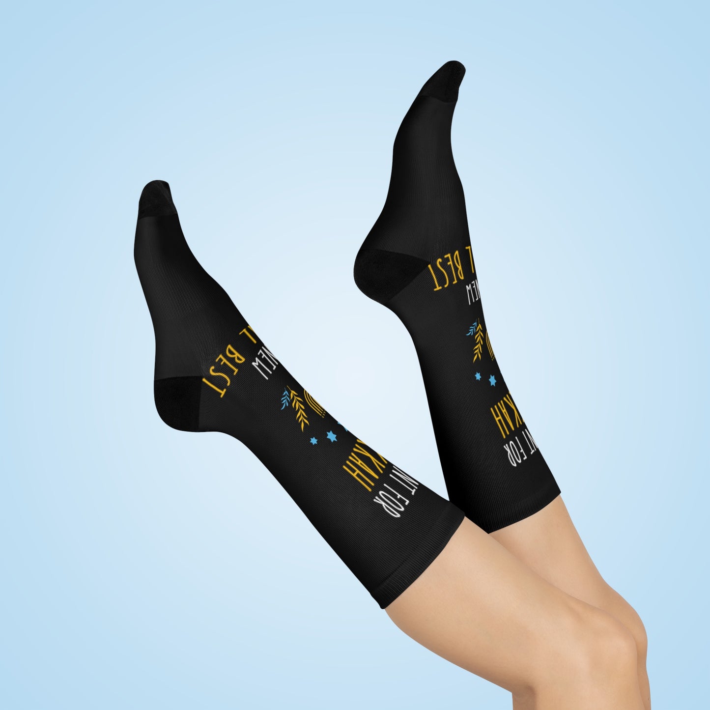 All I Want for Hanukkah is a New Personal Best: Black Cushioned Crew Socks