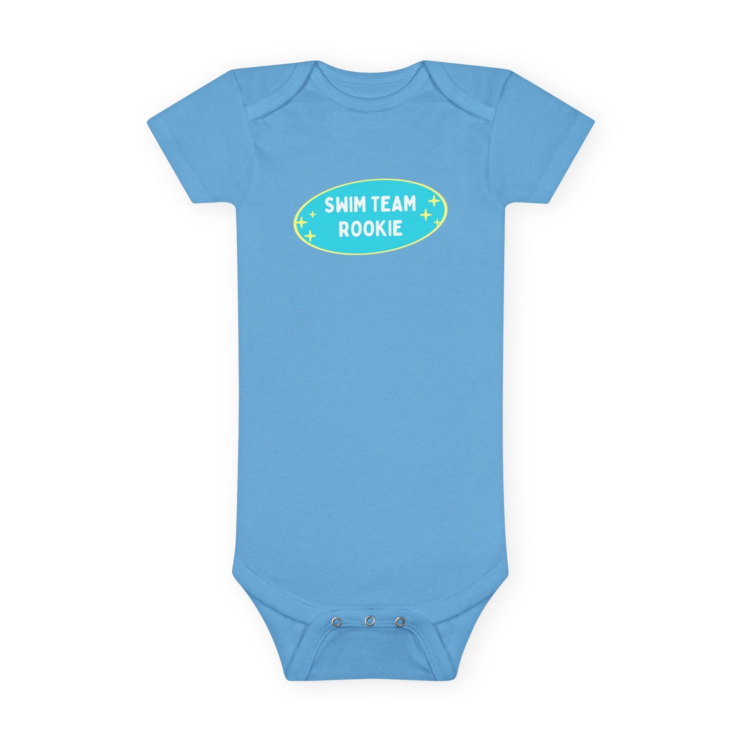 Swim Team Rookie: Baby Short Sleeve Onesie®